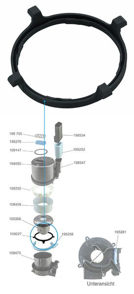 Изображение Кольцо фиксации двигателя Thomas Twin (109227) 109227, внешний вид и детали продукта