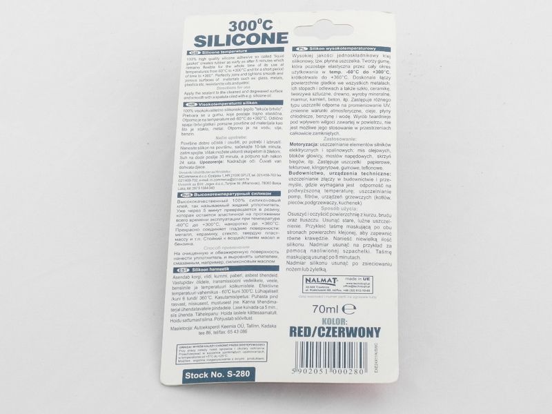 High-temperature silicone for ovens Nalmat (S-280)