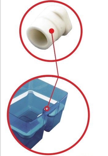 Изображение Уплотнитель под инжектор резервуара аквафильтра для пылесоса Thomas Aqua-Box (109229) 109229, внешний вид и детали продукта