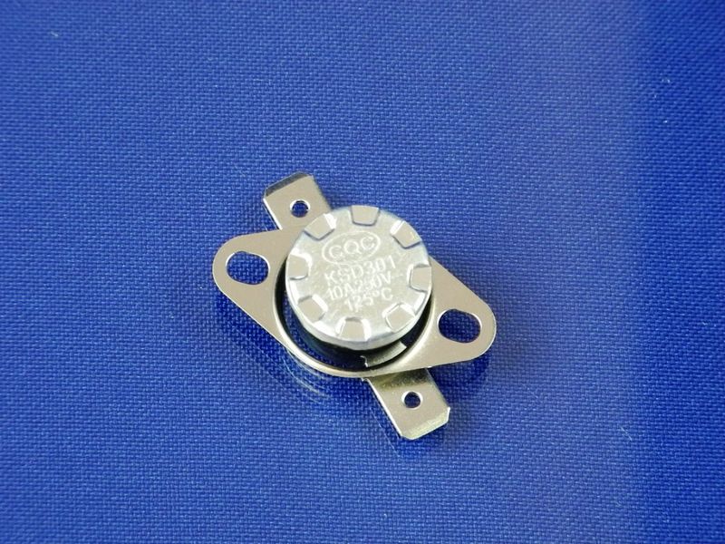 Изображение Термопредохранитель (универсальный) 10A/250V/125°C (KLS5-KSD301A-10A-125-BF1) KSD301A-10A-125, внешний вид и детали продукта