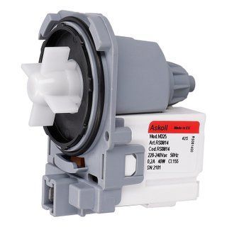 Зображення Насос (помпа) 30 Вт, 3 клямки Ariston Indesit Askoll 292075 (RS081400) RS081400, зовнішній вигляд та деталі продукту