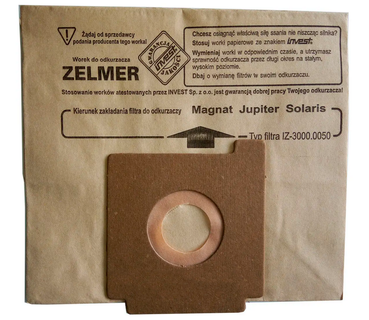 Paper vacuum cleaner bag for ZELMER (analog 49.4200) 3000, 4000, 5000 (3000.0050)