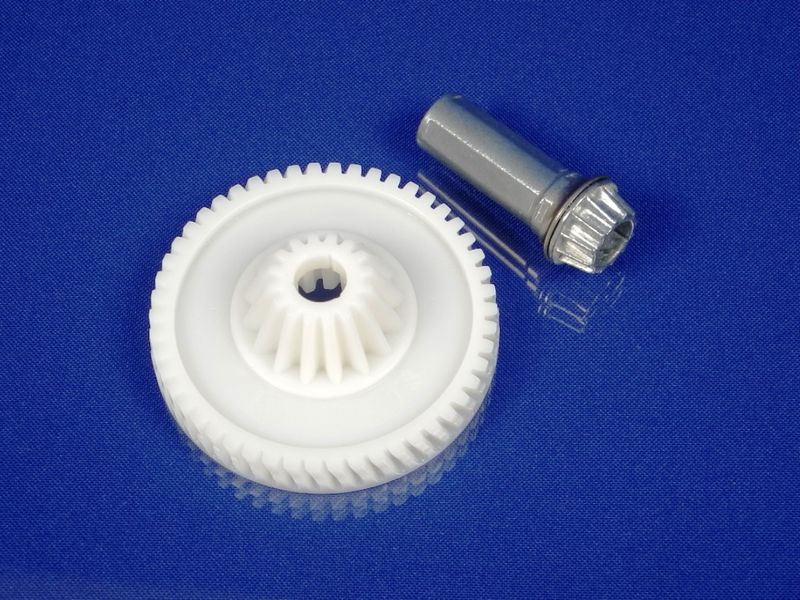 Изображение Шестерня для мясорубки Bosch (00622182) с металическим валом 00000006192, внешний вид и детали продукта
