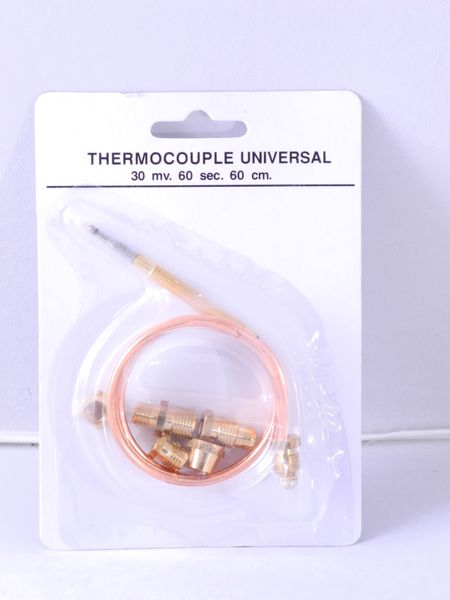 Зображення Термопара (газ-контроль) універсальна 600 мм (під гайку) 00000007800, зовнішній вигляд та деталі продукту