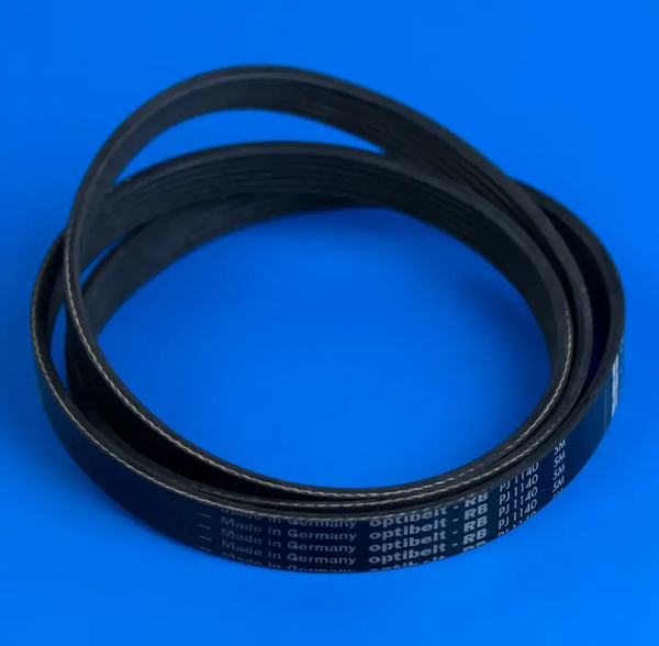 Изображение Ремень для стиральной машины Optibelt черный (1140 J6) 1140 J6, внешний вид и детали продукта