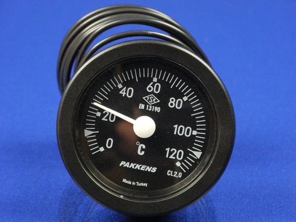Зображення Термометр капілярний PAKKENS D=52 мм, капіляр довжиною 2 м, темп. -0-120 °C 52/1202, зовнішній вигляд та деталі продукту