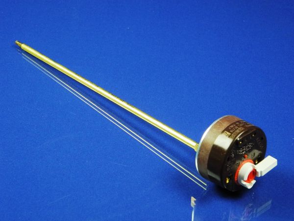Зображення Термостат для бойлера стрижневий RECO RTD L=270 74/92° 20A з ручкою (R181314) R181314, зовнішній вигляд та деталі продукту