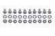 Зображення Комплект кріплення фланця для пральної машини Electrolux, Zanussi 01.2017, M5*0,8 L=8mm (01.2017) 01.2017, зовнішній вигляд та деталі продукту