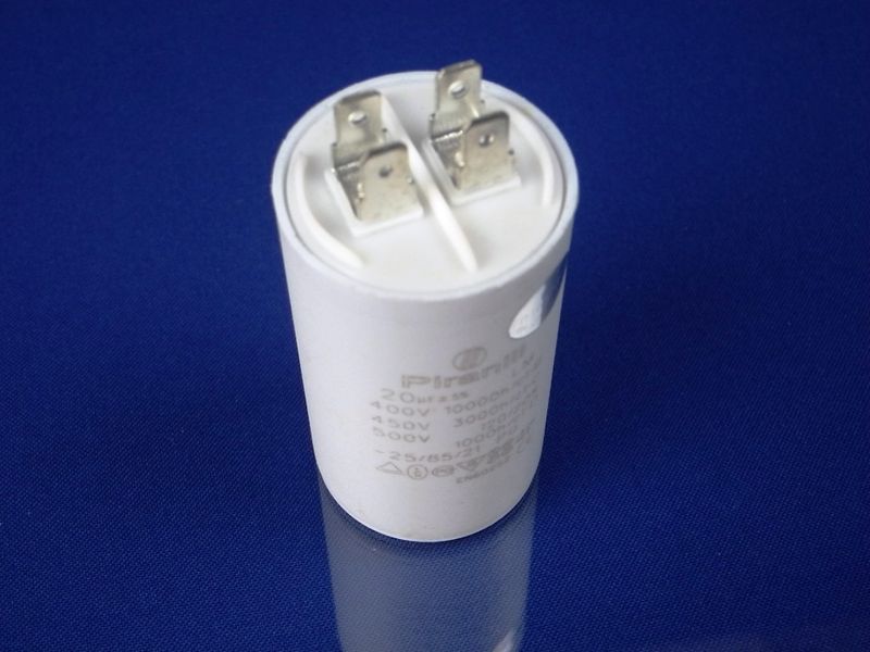 Зображення Пуско-робочий конденсатор у пластику CBB60 на 20 МкФ 20 МкФ-1, зовнішній вигляд та деталі продукту