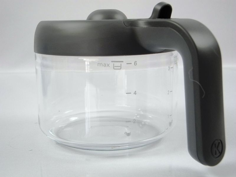 Изображение Колба стеклянная с крышкой для кофеварки Kenwood (KW711539) KW711539, внешний вид и детали продукта