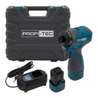 Изображение Аккумуляторный шуруповерт PROFI-TEC PPCD5516Q (2&times;PPT1620 (2.0 Ач), зарядное устройство) PROFI-TEC-007153, внешний вид и детали продукта