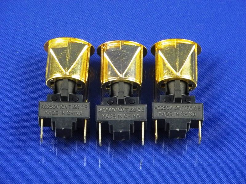 Изображение Набор универсальных кнопок для электроплит и газовых плит золотистого цвета (PBS-41J) PBS-41J, внешний вид и детали продукта