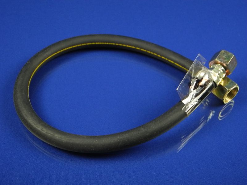 Изображение Универсальный шланг армированный газовый черный с желтой полосой L=0,6 м. 1/2 0,6чж, внешний вид и детали продукта