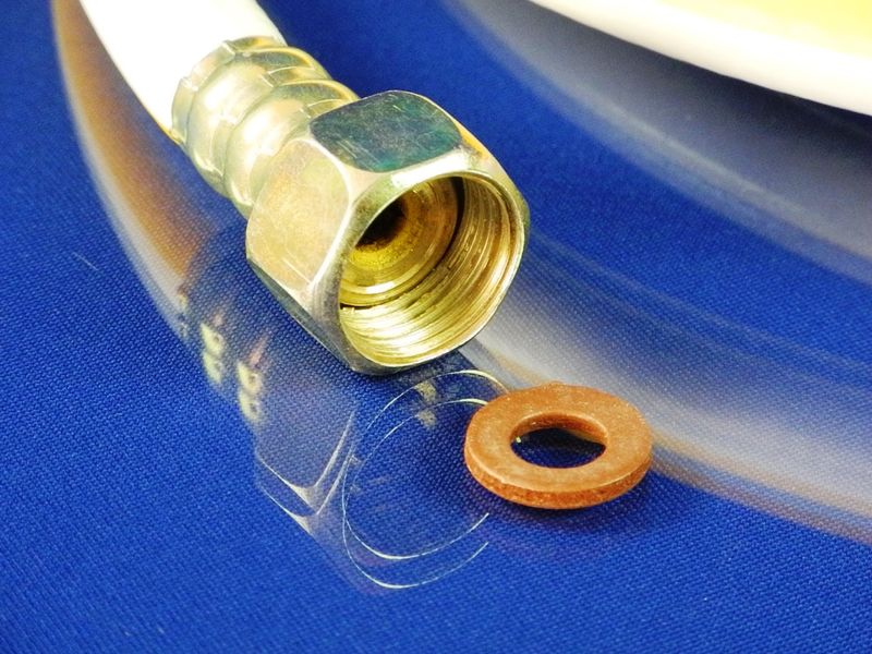 Изображение Шланг ПВХ газовый "Никифоров" L= 2000 мм. 1/2″ сталь/латунь с сертификатом 2000-1, внешний вид и детали продукта