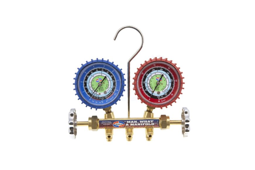 Изображение Коллектор (0-21 бар + 0-35 бар) под фреоны R-12, R-22, R-134a (США) Uniweld QAL3SM-5 QAL3SM-5, внешний вид и детали продукта