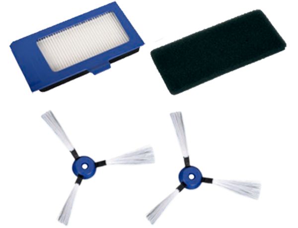 Изображение Набор фильтров HEPA и поролон + щетки для боковых кромок робота пылесоса Rowenta (ZR710101) ZR710101, внешний вид и детали продукта