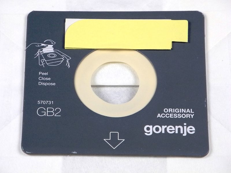 Зображення Набір паперових мішків для пилососа Gorenje (570731) 570731, зовнішній вигляд та деталі продукту