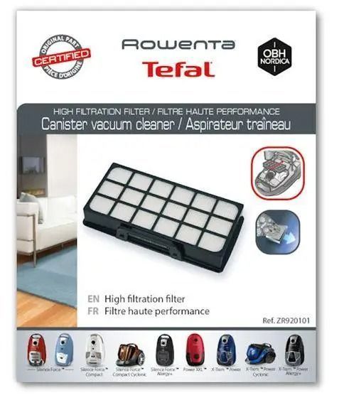 Зображення Фільтр вихідний HEPA для пилососу Rowenta RS-RT4310 (ZR920101) т100056085, зовнішній вигляд та деталі продукту