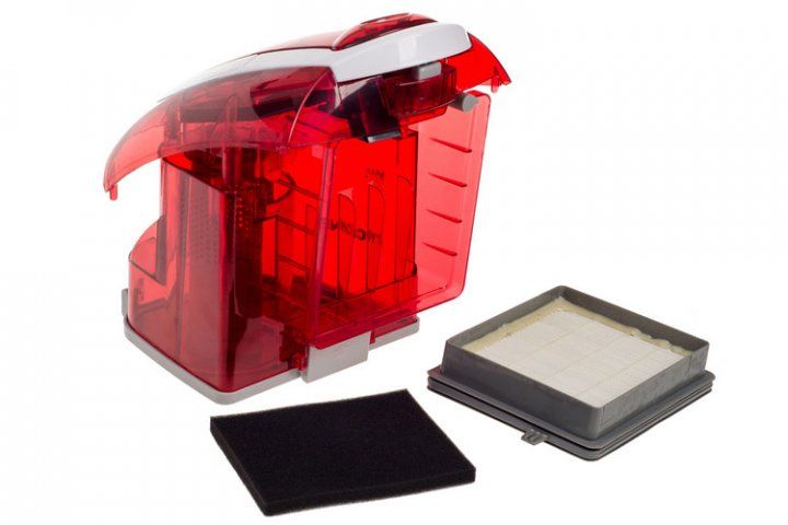 Зображення Контейнер для пилу в зборі для пилососа Gorenje червоний (255670) 255670, зовнішній вигляд та деталі продукту