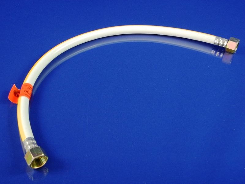 Зображення Шланг ПВХ газовий "Никифоров" L=600 мм. 1/2″ сталь/латунь 600-1, зовнішній вигляд та деталі продукту