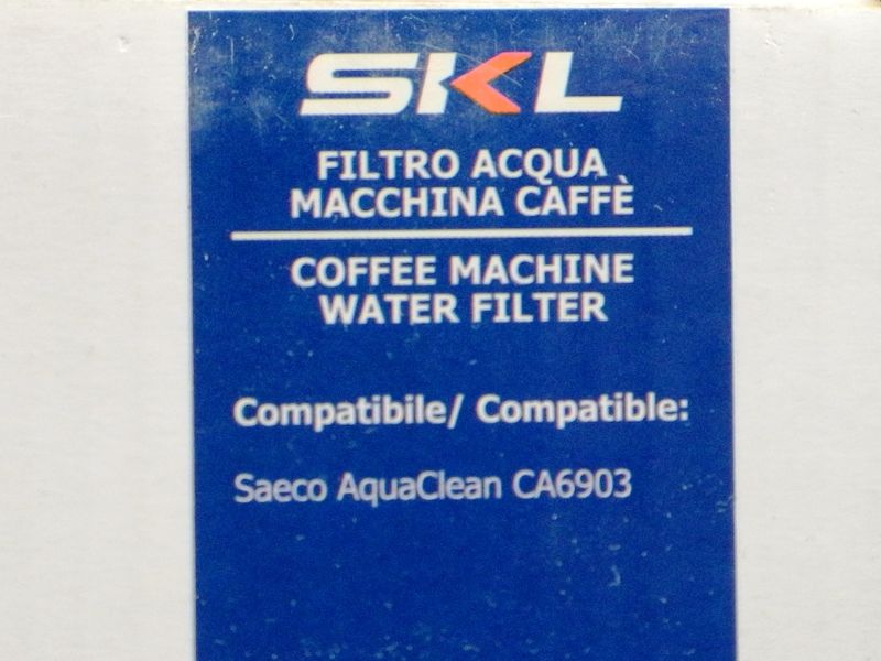Зображення Фільтр очищення води SKL для кавомашини Saeco AquaClean CA6903/10 (CFM508UN) CFM508UN, зовнішній вигляд та деталі продукту