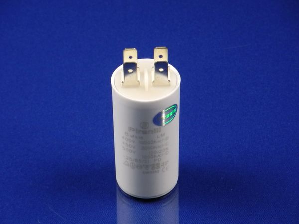 Зображення Пуско-робочий конденсатор у пластику CBB60 на 8 МкФ 8 МкФ, зовнішній вигляд та деталі продукту