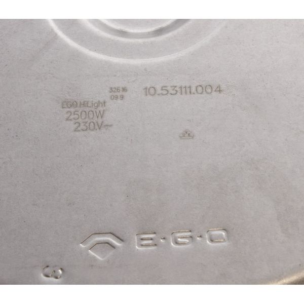 Изображение Конфорка для стеклокерамики EGO 2500W Ø230 мм. 230V - EGO 10.53111.004 (COK068UN) COK068UN, внешний вид и детали продукта