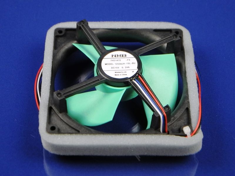 Зображення Вентилятор обдування для холодильника SHARP, Hitachi 12539JH-15L-BU (7H21A72) 7H21A72, зовнішній вигляд та деталі продукту