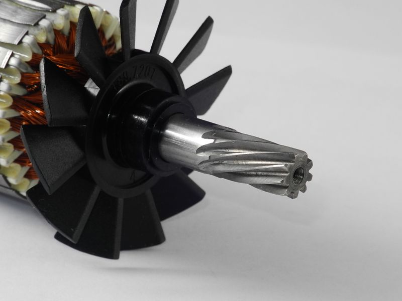 Изображение Якорь (ротор) двигателя для мясорубки Zelmer (189.7200), (793179) 793179, внешний вид и детали продукта