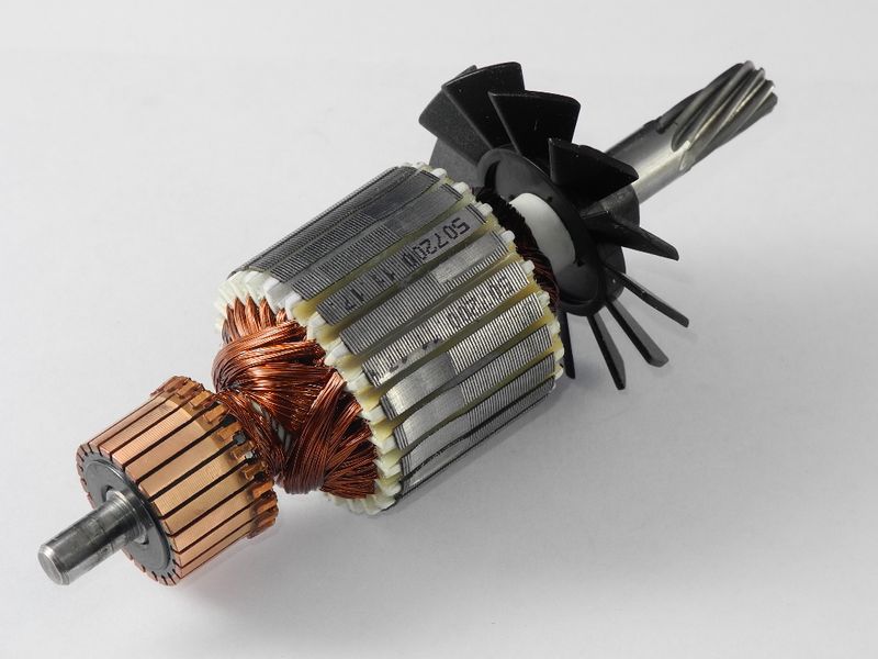 Зображення Якір (ротор) двигуна для м'ясорубки Zelmer (189.7200), (793179) 793179, зовнішній вигляд та деталі продукту