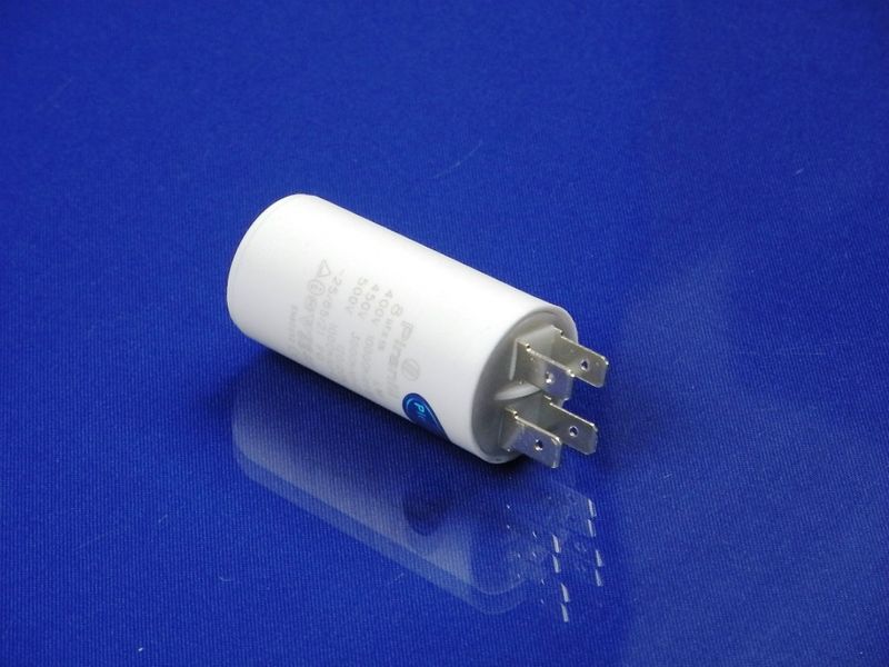 Зображення Пуско-робочий конденсатор у пластику CBB60 на 8 МкФ 8 МкФ, зовнішній вигляд та деталі продукту