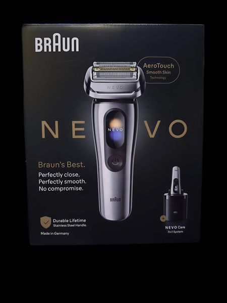 Зображення Електробритва Braun NEVO 15000C Silver Dawn із системою догляду NEVO Care 7-в-1 NEVO 15000C, зовнішній вигляд та деталі продукту