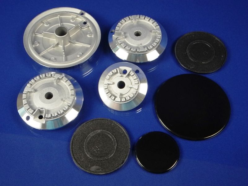 Зображення Комплект розсікачів з кришками для плити Indesit-Ariston (C00052928) C00052928, зовнішній вигляд та деталі продукту