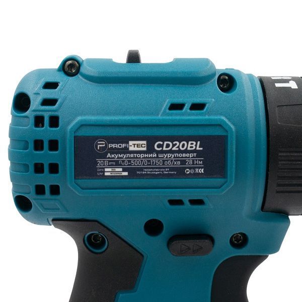 Аккумуляторный шуруповерт PROFI-TEC PCD3520BL POWERLine (2&times;PT2020MP (2.0 Ач), зарядное устройство) &mdash; фото 6