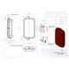 Розширювальний бак 10 л 4.50 кг для газового котла Baxi Prime HT 33 кВт 5662630 (94100700/9) 94100700/9 фото 2