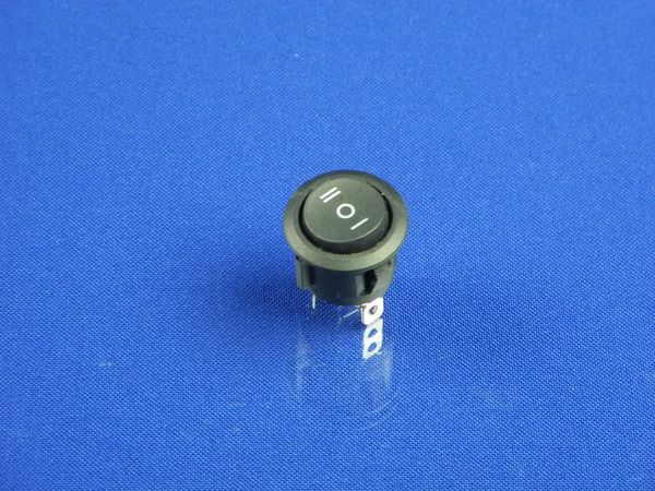Зображення Трипозиційна кнопка, круглої форми, 3 pin KCD1-2 (250V 6A) P2-0127, зовнішній вигляд та деталі продукту