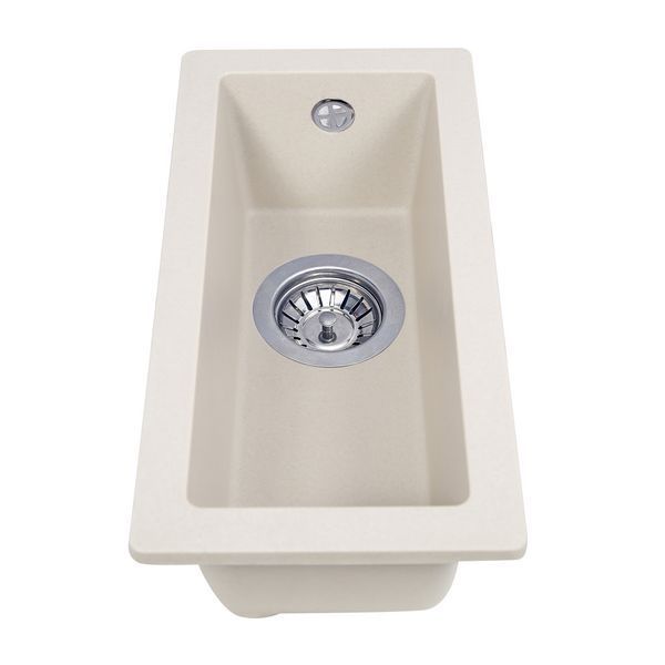 Зображення Мийка кухонна гранітна Perfelli ESTO PGE 10-22 LIGHT BEIGE 5902767151368, зовнішній вигляд та деталі продукту