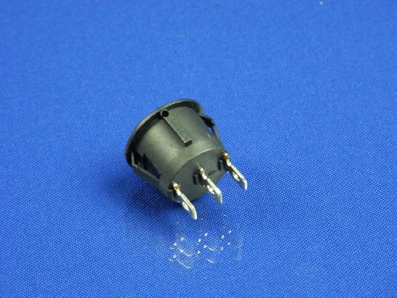 Зображення Трипозиційна кнопка, круглої форми, 3 pin KCD1-2 (250V 6A) P2-0127, зовнішній вигляд та деталі продукту