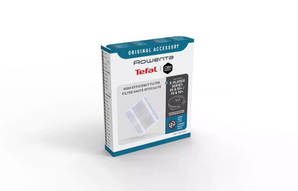 Зображення HEPA-фільтр для робота-пилососа Rowenta X-Plorer Serie 85/85+ 90/90+ Tefal X-Plorer (ZR879B01) ZR879B01, зовнішній вигляд та деталі продукту