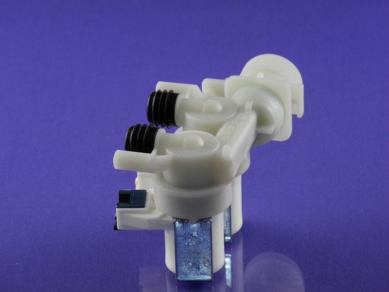 Зображення Клапан подачі води для пральних машин клеми під джек 2/180/90 (C00110333) 110333, зовнішній вигляд та деталі продукту