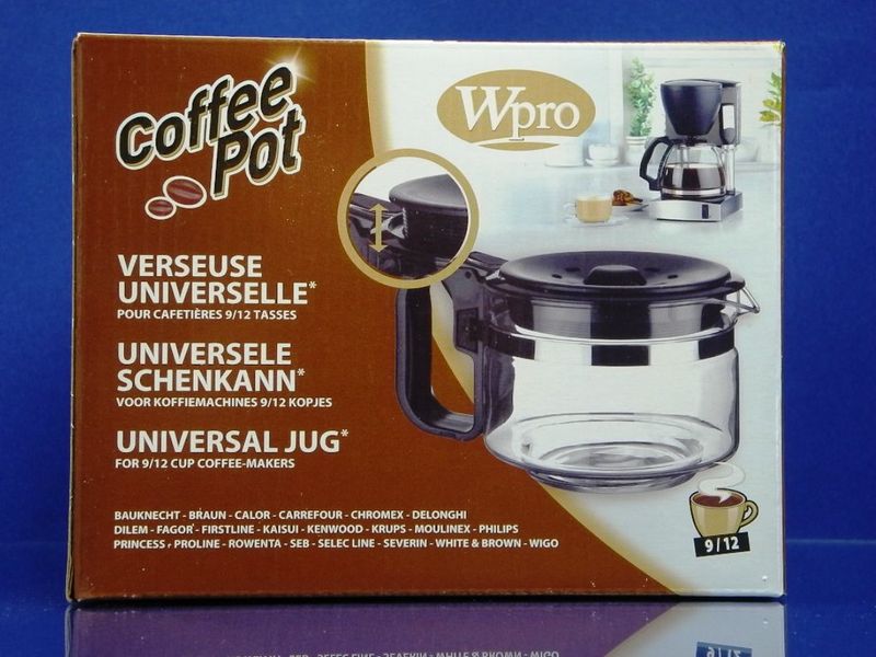 Изображение Универсальная колба для кофеварок 9-12 чашек Wpro (484000000318) 484000000318, внешний вид и детали продукта