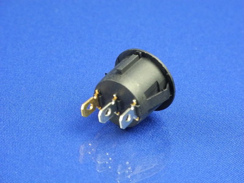 Изображение Универсальная круглая кнопка для электроприборов с индикатором на 2 положения KCD1-2 (250V 6A) P2-0128, внешний вид и детали продукта