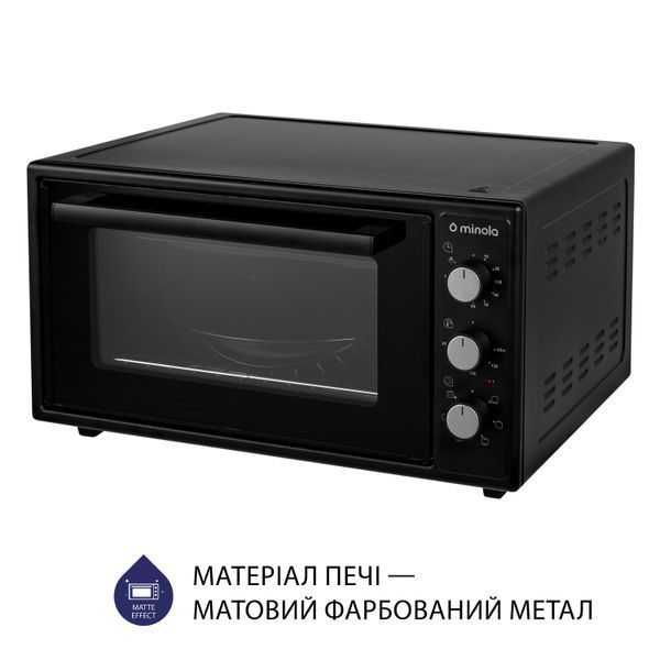 Зображення Електрична піч Minola FOET 4815 BL 5902767909365, зовнішній вигляд та деталі продукту