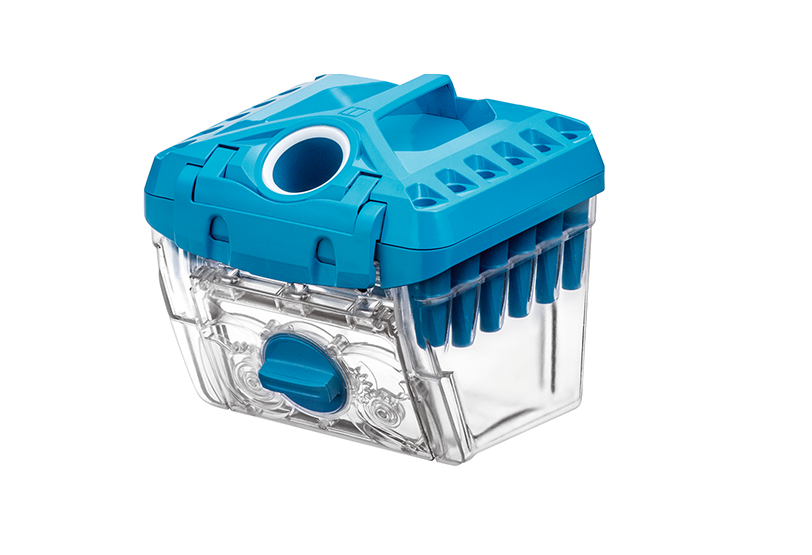Зображення Аквабокс (аквафільтр) в зборі для пилососа Dry-Box для Thomas XT (blue) 118137 118137, зовнішній вигляд та деталі продукту