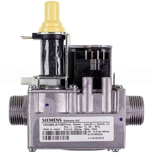 Зображення Газовий клапан Siemens 3/4&Prime; VGU56.A1109 для котлів Fondital, Nova Florida (6VALVGAS06-2) 6VALVGAS06-2, зовнішній вигляд та деталі продукту