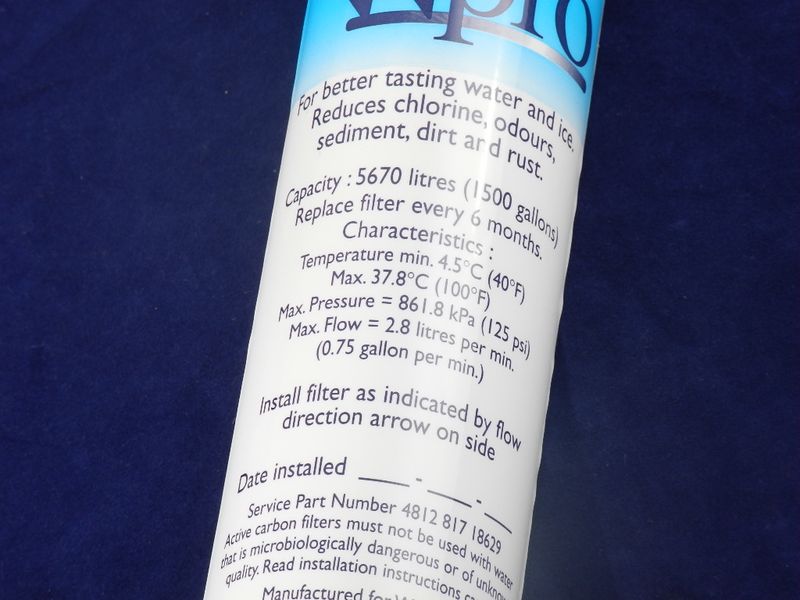 Изображение Фильтр очистки воды для холодильника Daewoo (DD7098) 481281718629-4, внешний вид и детали продукта