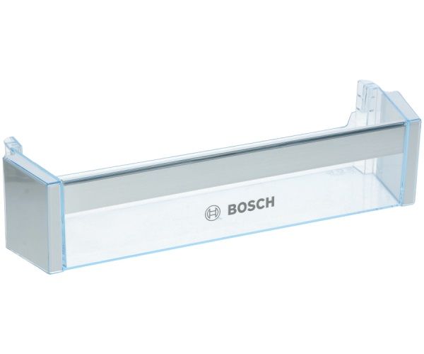 Зображення Полиця двері для пляшок в холодильник 440x110mm (з логотипом) Bosch (00743239) 00743239, зовнішній вигляд та деталі продукту