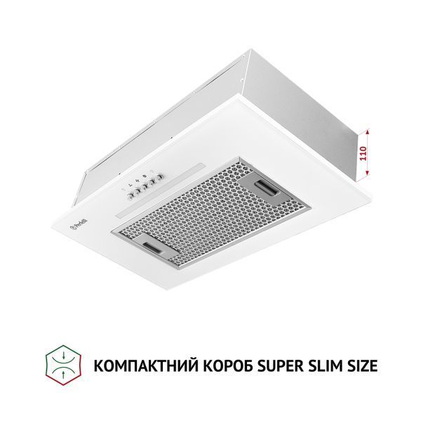 Вытяжка полновстраиваемая Perfelli BI 5256 WH 700 LED &mdash; фото 3