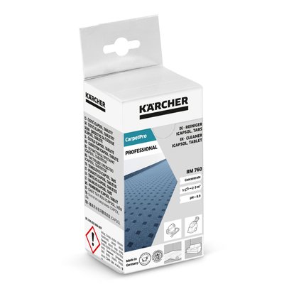 Зображення Засіб для чищення в таблетках CarpetPro iCapsol RM 760, 16 Karcher (6.295-850.0) т100069915, зовнішній вигляд та деталі продукту