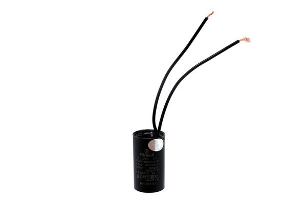 Зображення Конденсатор CBB60 2 мкФ 450 V mini з проводами (0634) 0634-1, зовнішній вигляд та деталі продукту